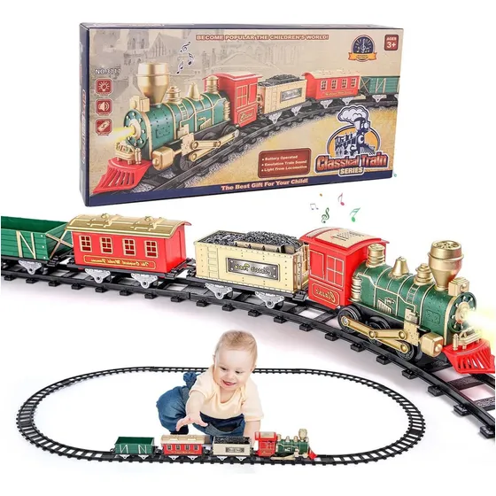 2025 Juego De Tren Navideño | Tren De Juguete Eléctrico