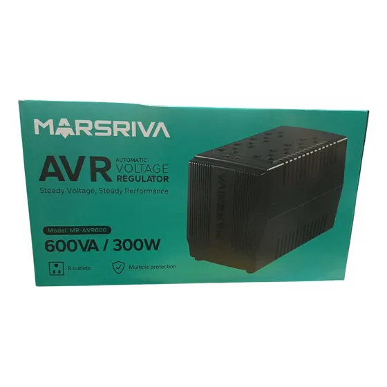 Regulador De Voltaje 600va 8 Tomas
