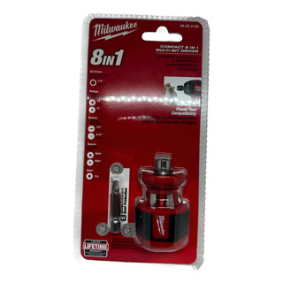 Destornillador 8 En 1 Puntas 38mm Milwaukee 48-22-2120 6cm Destornillador 8 En 1 Puntas 38mm Milwaukee 48-22-2120 6cm