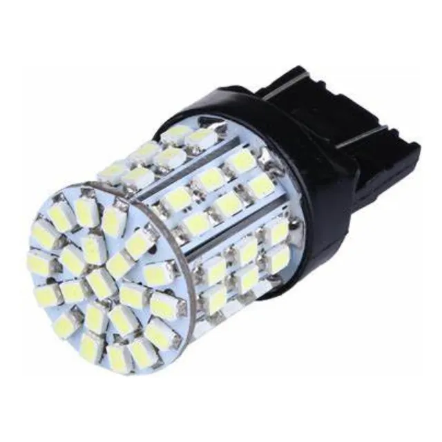 Par Lampara 7443 W21/5w T20 2 Polos Ambar 44smd Canbus 23w
