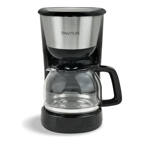 Cafetera Smartlife SL-CM4313 semi automática negra y acero inoxidable de filtro 220V