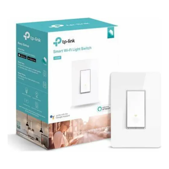 Interruptor inteligente Tplink Hs200, compatible con WiFi, Alexa, color blanco | Cuotas sin interés