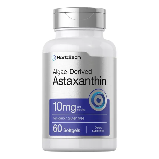 Suplemento Horbaach De Astaxantina, 10 Mg, 60 Cápsulas Bland