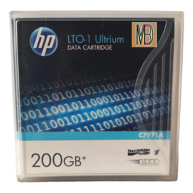 Cartucho De Datos Hp C7971a Lto-1 Ultrium 200 Gb