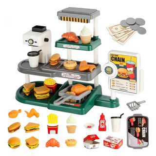 Set De Cocina De Juguete Para Niños Con Hamburguesa Con Cola Set De Cocina De Juguete Para Niños Con Hamburguesa Con Cola