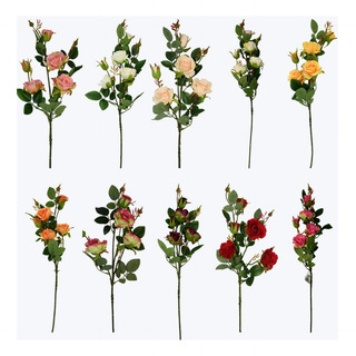 Vara Individual De Rosas Artificiales Con Botones Vara Individual De Rosas Artificiales Con Botones