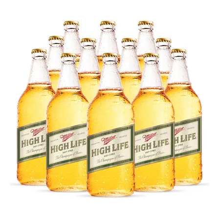 Cerveza Miller High Life 1x12 Bot 32oz