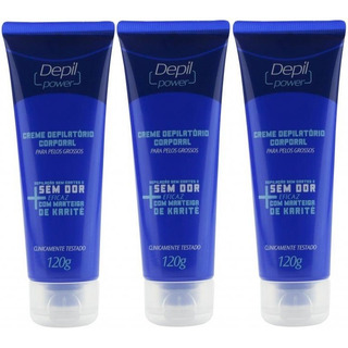 Creme Depilatório Depil Power (sem Dor) 120g (kit C/3) Creme Depilatório Depil Power (sem Dor) 120g (kit C/3)