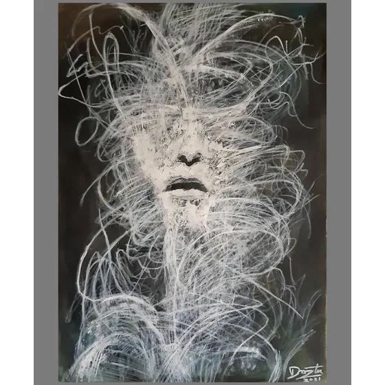 Obra De Arte Pieza Única Cuadro De Autor Original Drozter