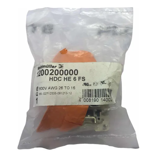 Weidmuller 1200200000 Conector Hdc He 6 Fs