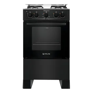 FogĂŁo 4 Bocas Preto Com Mesa Inox Atlas MĂŽnaco Plus 50litros FogĂŁo 4 Bocas Preto Com Mesa Inox Atlas MĂŽnaco Plus 50litros