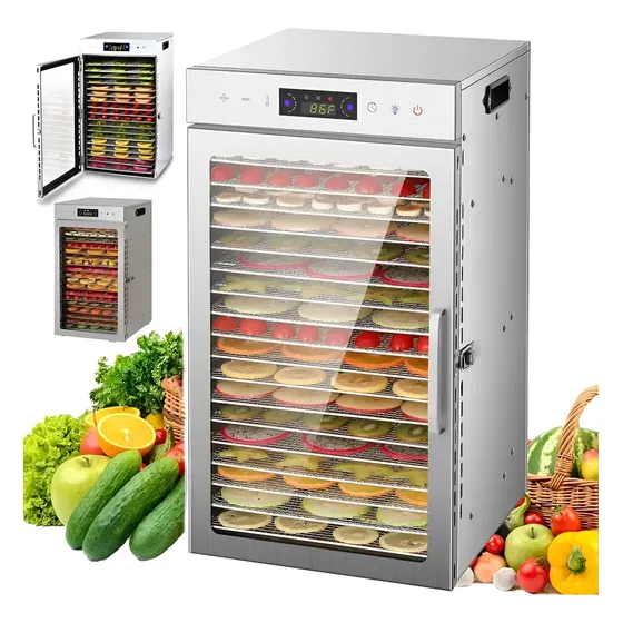 Deshidratador Alimentos 18 Bandejas Comercial Acero Inox