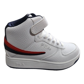 Tenis Fila A-high Bota Niños Blanco/marino/rojo (543125) Tenis Fila A-high Bota Niños Blanco/marino/rojo (543125)