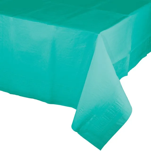Converting Color Mesa Papel Covers Poly Respaldo Azul Lagoon