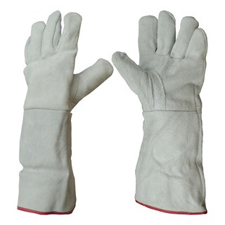 Luva De Raspa Soldador Alta Temperatura Fio Kevlar P. 20cm Luva De Raspa Soldador Alta Temperatura Fio Kevlar P. 20cm