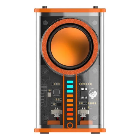 , Transparente Inalámbrico Bluetooth Bajo Bocinas Portátiles
