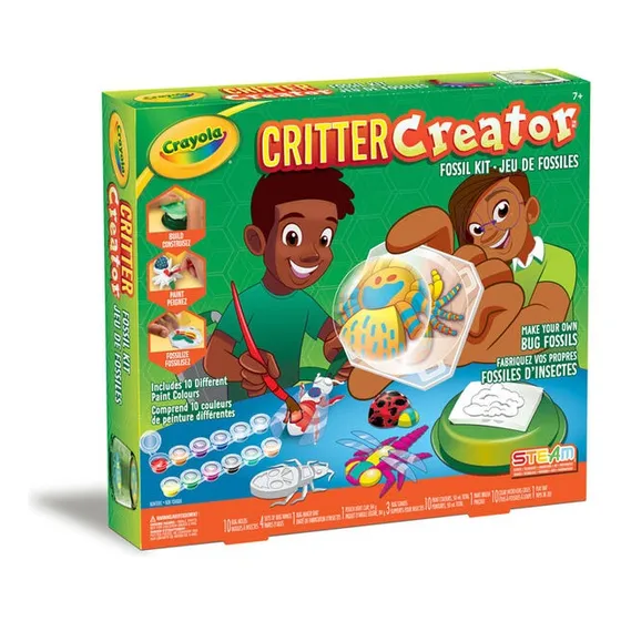 Kit  De Arte  Con Pinturas Y Moldes Fósil Crayola