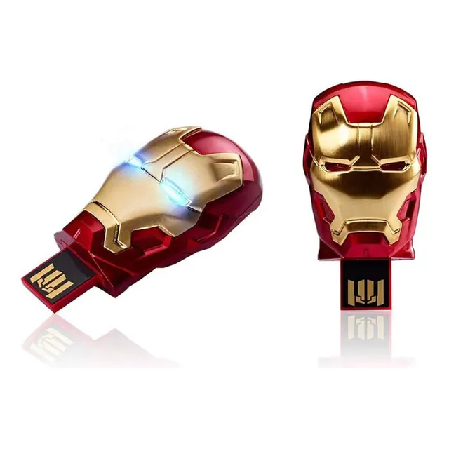 Pendrive 128 Gb Marvel Avengers Iron Man, Thor, Capitan Amer