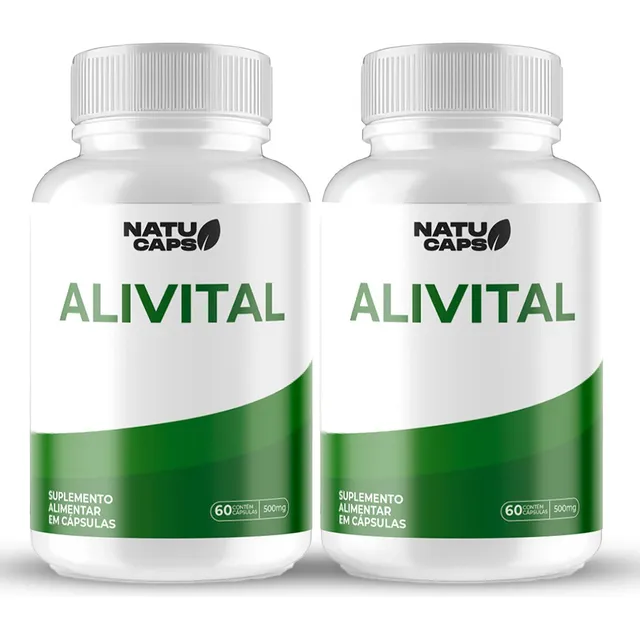 2 Un Alivital - Envio Imediato - 120 Cápsulas