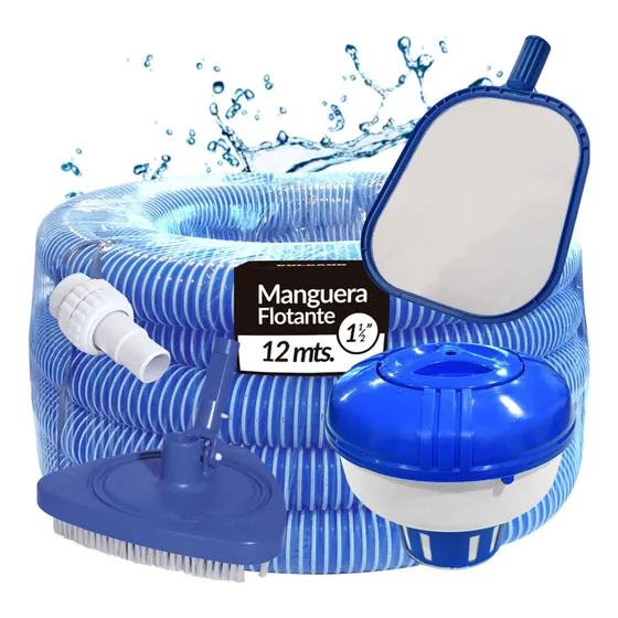 Kit Limpieza Vulcano Super Completo Con Manguera 12 Mts. 