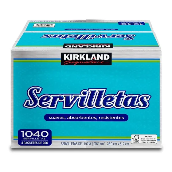 Servilletas Kirkland Signature Paquete Con 1040 Servilletas.