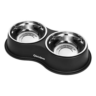 Comedero Doble Perros - Acero Inoxidable Antideslizante Comedero Doble Perros - Acero Inoxidable Antideslizante