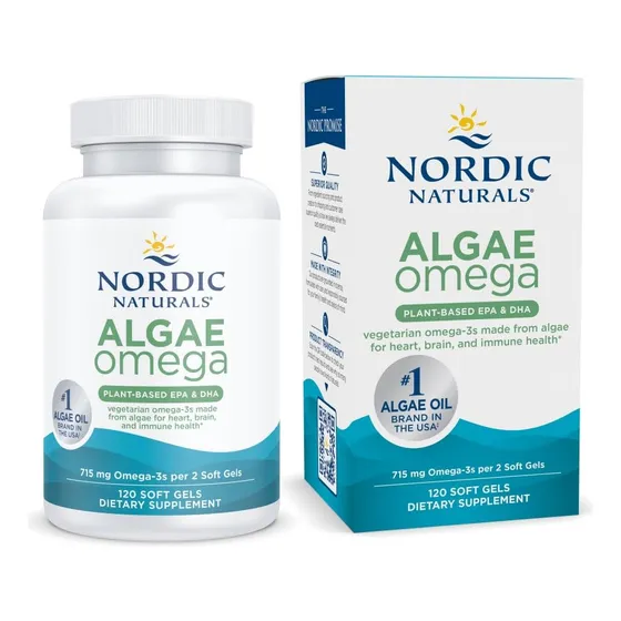 Suplemento Nordic Naturals Algae Omega 715 Mg 120 Geles Blan