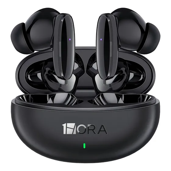 Audífonos In-ear Inalámbricos 1hora Aut205 Negro Auriculares Inalambricos Bluetooth 5.3 Con Microfono