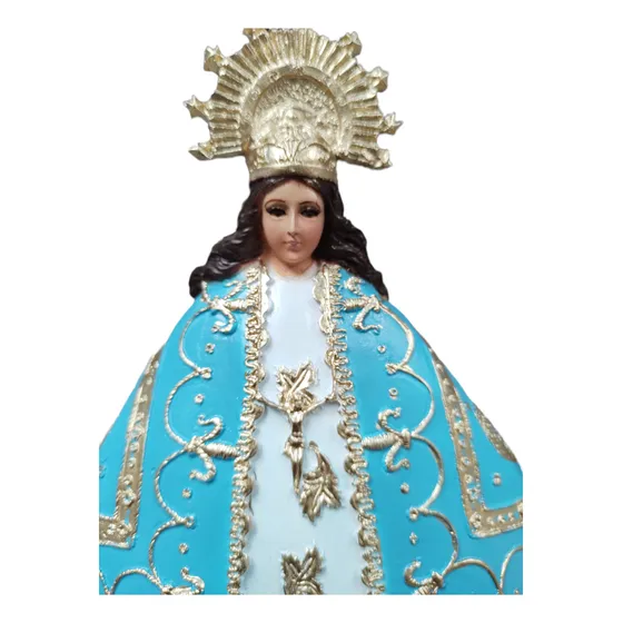 Figura De Virgen De Juquila De #30 Azul Turquesa