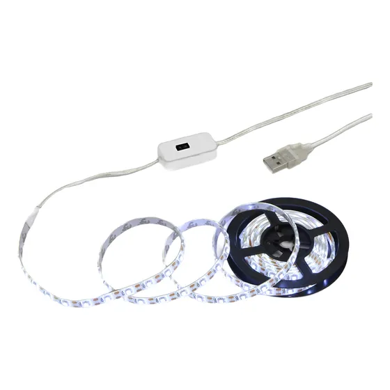 Usb Regulable Leds Tiras De Luz  Sensor De Movimiento 2mts