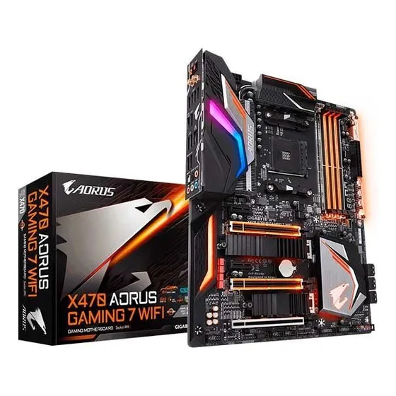 Placa Mae Gigabyte X470 Aorus Gaming 7 Wifi Ddr4 Am4 Atx Amd