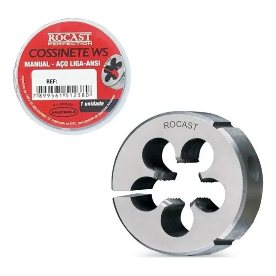Cossinete Manual M4 X 0,7 Aço Liga Ws Rocast