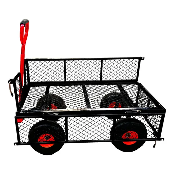 Carro Plataforma De Carga De Acero Con Manubrio 300kg