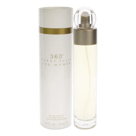 360 De Perry Ellis Para Mujer, Aerosol Edt De 3.4 Onzas