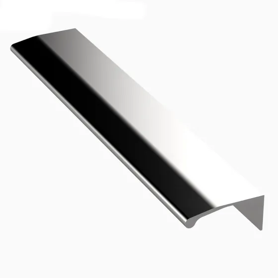 Perfil Tirador De Aluminio Tipo  L  Brillante Bari