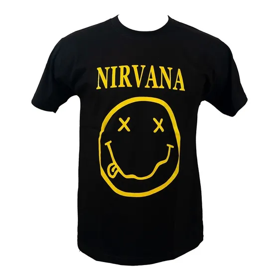 Nirvana Smiley Face Remera Algodon Kurt Cobain