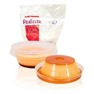 12un Forma Mini Pudim 120ml Descartável Plástico Manjar 12un Forma Mini Pudim 120ml Descartável Plástico Manjar