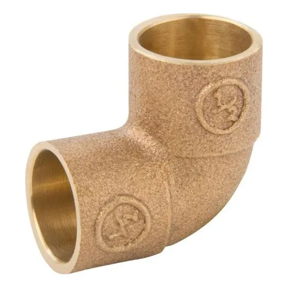 Codo Bronce 1/2 Soldar- Soldar Pack 5 Unidades