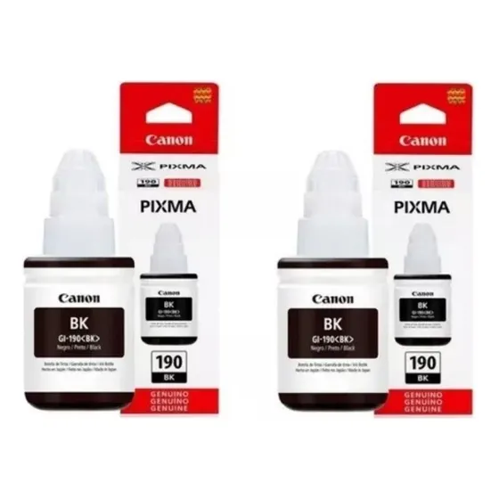 Kit 02 Tinta Original  G3110 G4100 G3100 G-190 Preto