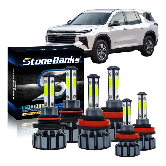 Kit Focos Led Para Chevrolet Alta 9005 Baja H11 Niebla H11