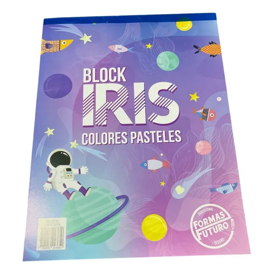 Block Papel Iris Colores Pastel Tamaño Carta X 35 Hojas 