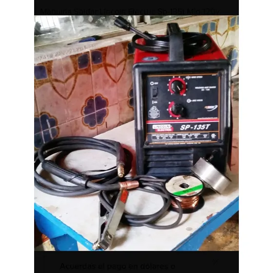 Maquina Soldar Lincoln Electric Sp-135t Mig 120v Microwire