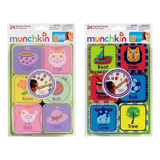Munchkin Set De 24 Cartas Para El Baño - Niña Y Niño