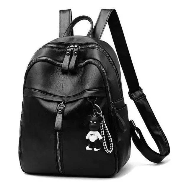 Mochila Cartera Mujer Impermeable Eco Cuero + Llavero