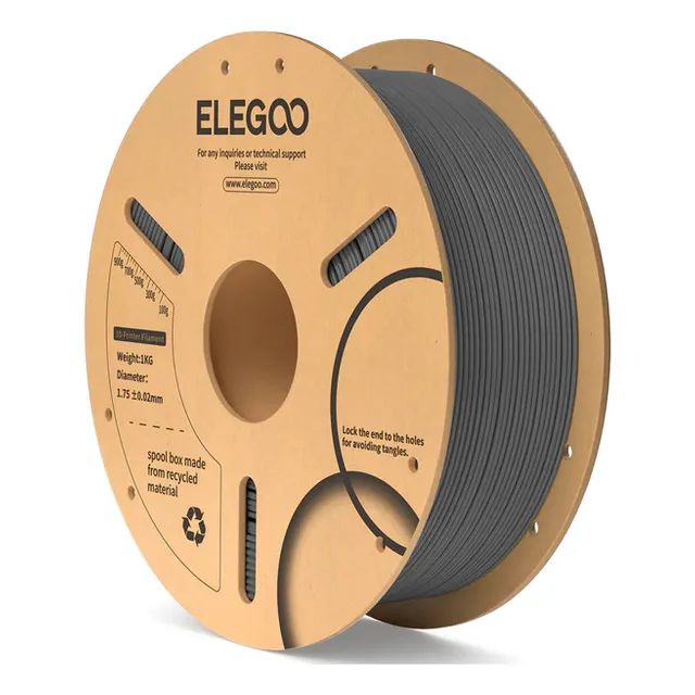 Filamento Elegoo Premium PLA de 1,75 mm, 1 kg, color gris espacio