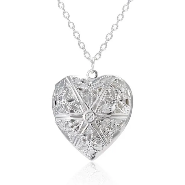 Collar Relicario Corazón Atrapa Sueños Porta Retrato