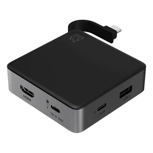 Hub De 4 Puertos Zagg Versátil Usb-c Pd, Usb-a, Usb-c, Hdmi 