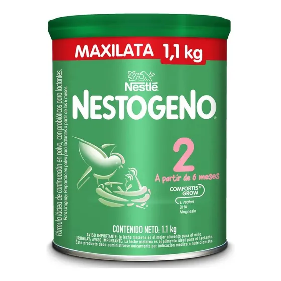 Nestlé Nestogeno leche de fórmula en polvo 2 en lata de 1.1kg 6 a 12 meses