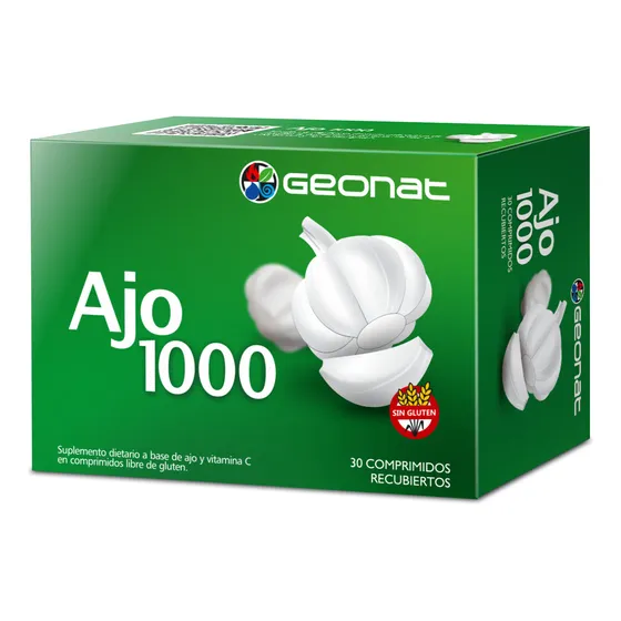 Presion Arterial- Ajo 1000 (30 Caps) - Geonat Sabor Sin sabor