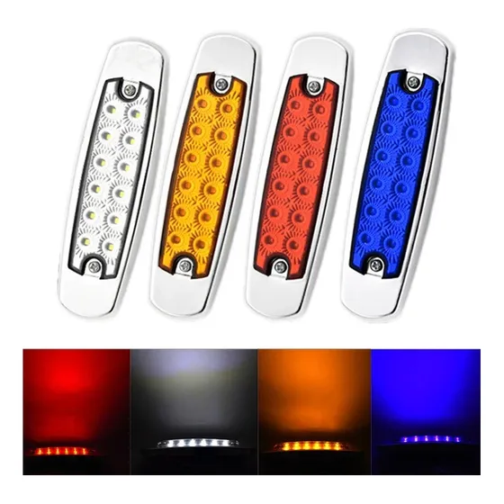 Luces Led Laterales Para Camiones Trailer Gandola 12v 24v